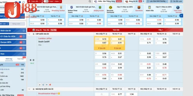 Cách đặt cược tại SBO Sport trên nhà cái 